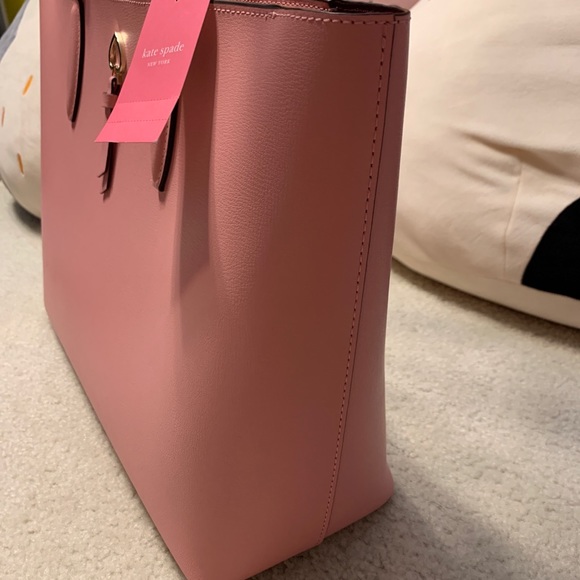 KATE SPADE ADEL LARGE TOTE SHOULDER BAG CARNATION - Picture 4 of 11